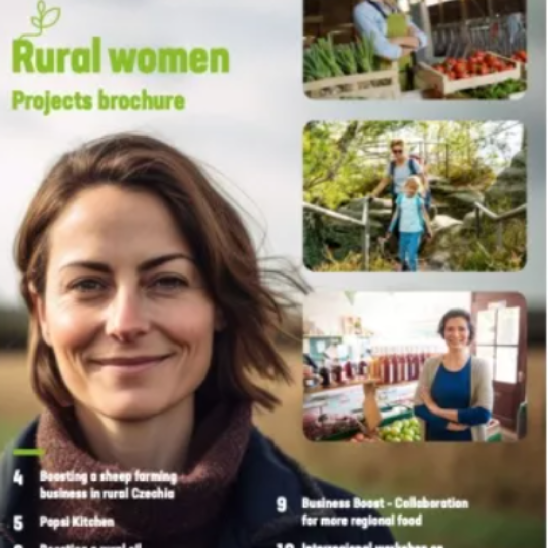 Folleto de proyectos sobre Mujeres rurales