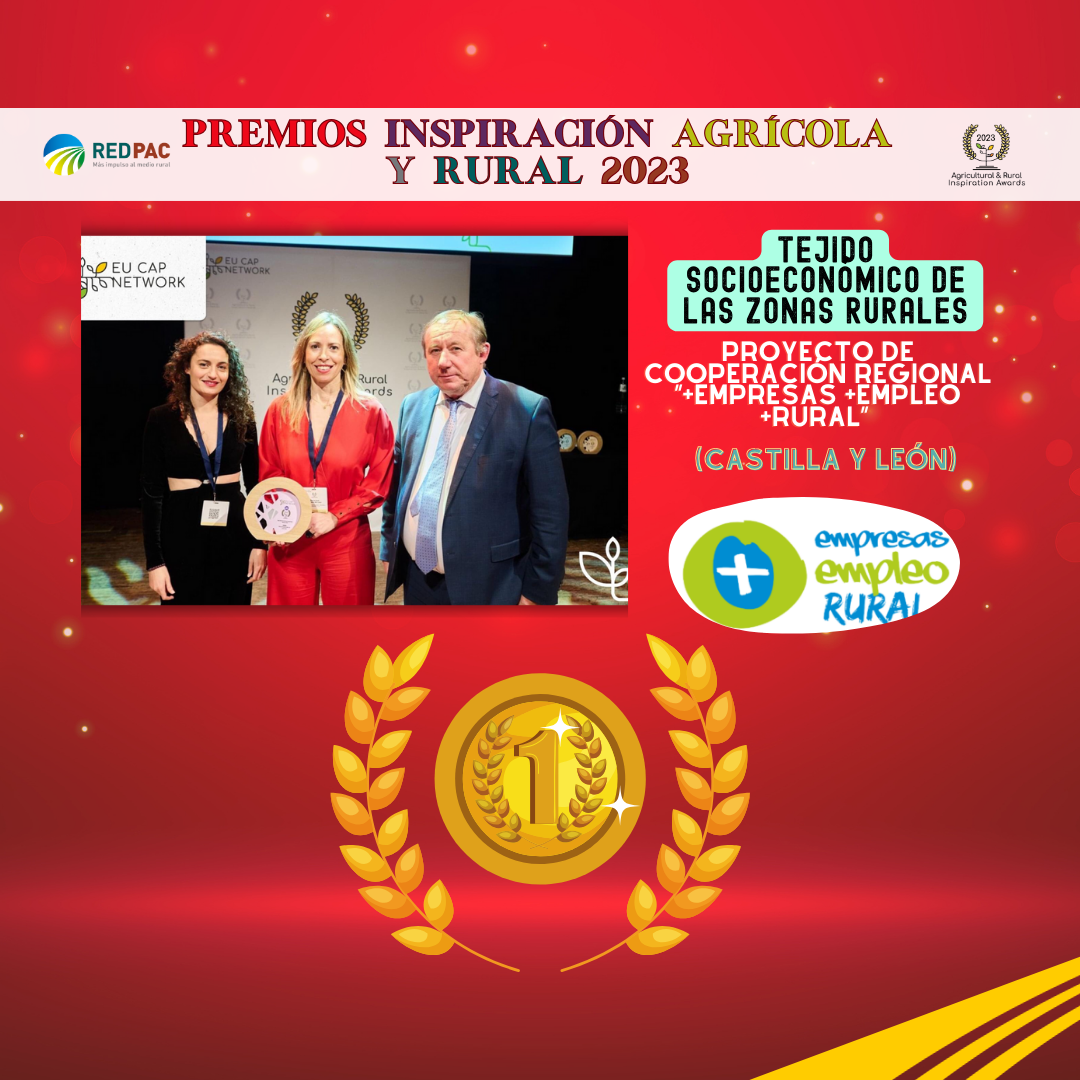 Los “Premios de Inspiración Agraria y Rural ARIA 2023” premian al proyecto español “+Empresas +Empleo +Rural” por promover el empleo rural en Castilla y León