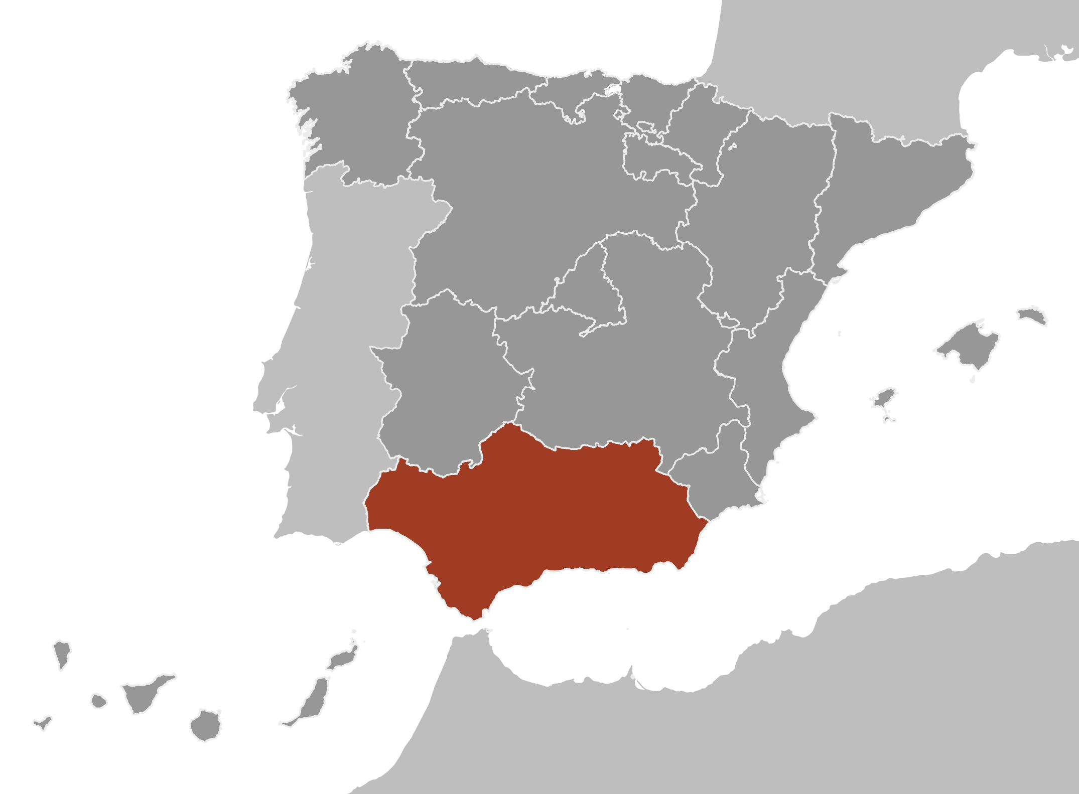 Mapa ámbito Andalucía