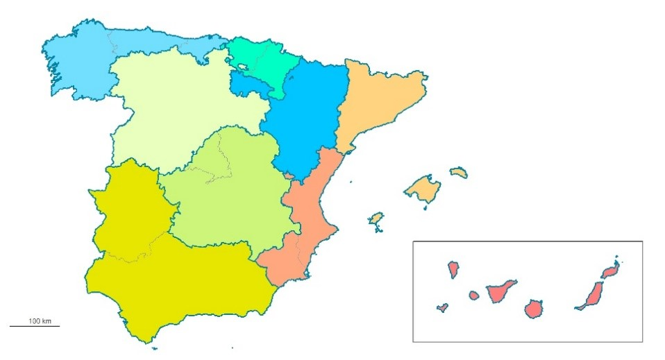 Mapa de Agrupaciones territoriales