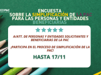 El Ministerio de Agricultura, Pesca y Alimentación lanza una encuesta para la simplificación de la PAC