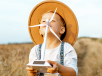 niño energía eólica renovables